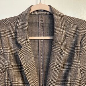 Plaid Women's Blazer Sz M
